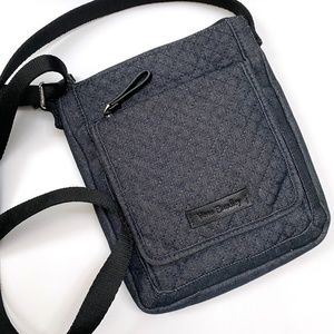 Vera Bradley Iconic RFID Mini Hipster in Denim